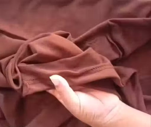 Coffee Brown Sleeveless Midi Dress for Women | Solid Lycra Trendy Dress