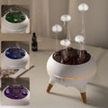 Jellyfish Aroma Diffuser with Remote Control – 7 Color LED, Mushroom Mist Design, Wooden Legs & Multiple Mist Nozzles | Ultrasonic Essential Oil Diffuser