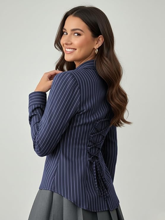 Women's Solid Front Button Long Sleeve Casual Shirt – Relaxed Everyday Top for Women & Girls